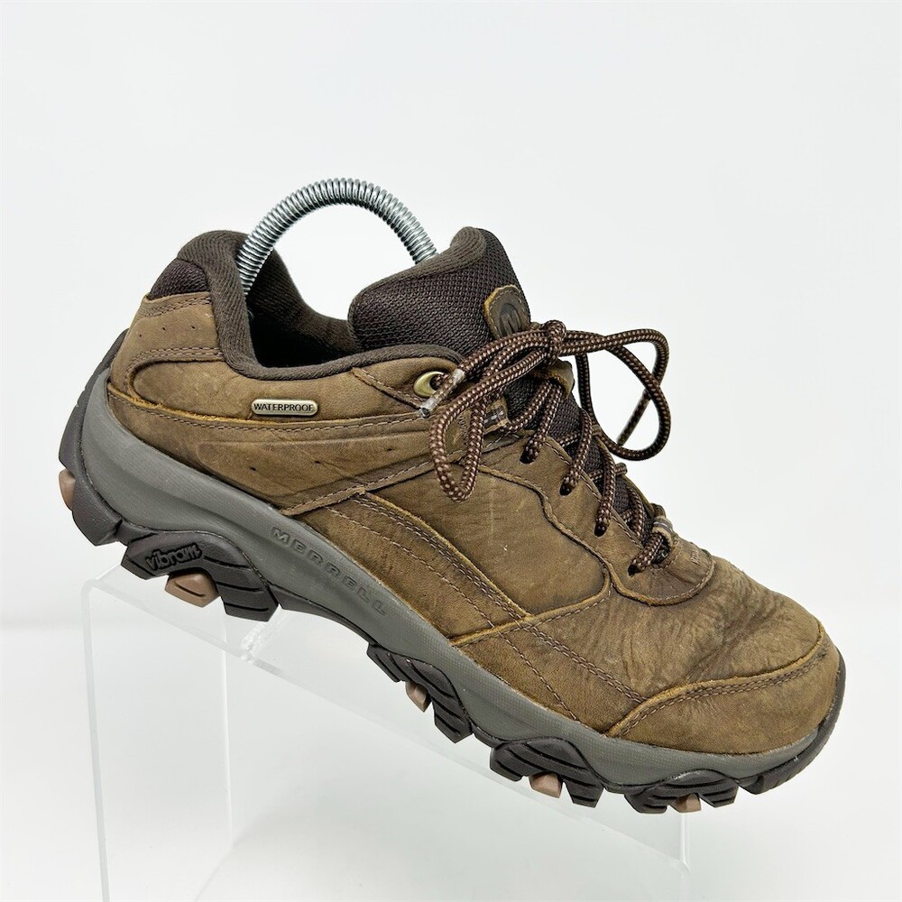 Merrell Moab Adventure 3 Waterproof Hiking Shoes Brown Vibram Men's Size 9